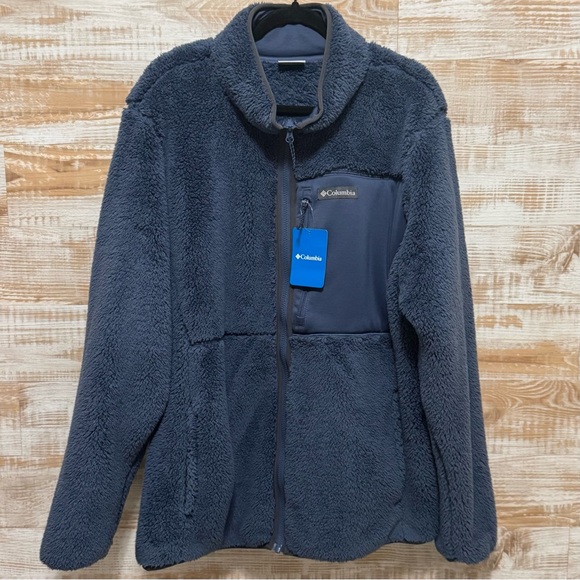 Columbia Other - Columbia Men’s Blue Dark Mountain Full Zip Fleece Jacket in Size XL